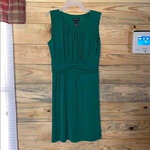 Knee length green dress